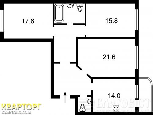 Sell 3-room apartment. Киев, Пчелки — photo 2