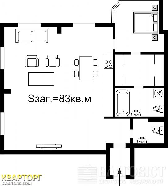 Sell 2-room apartment. Киев, Большая Китаевская — photo 8