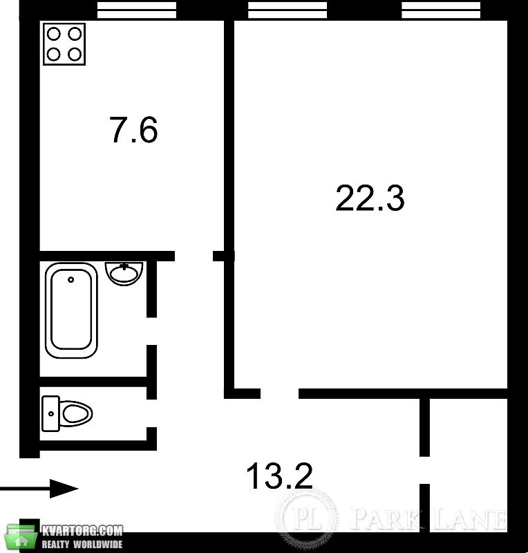 Sell 1-room apartment. Киев,  Андрющенко — photo 2