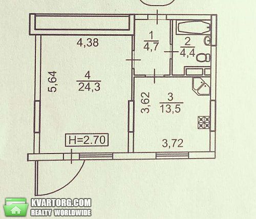 Sell 1-room apartment. Киев, Вильямса — photo 2