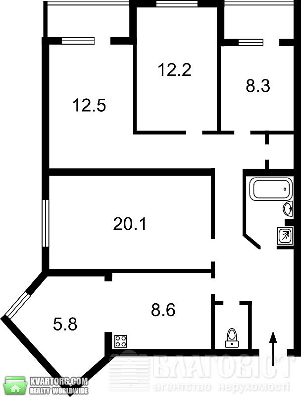 Sell 4-room apartment. Киев,  Драгоманова — photo 3