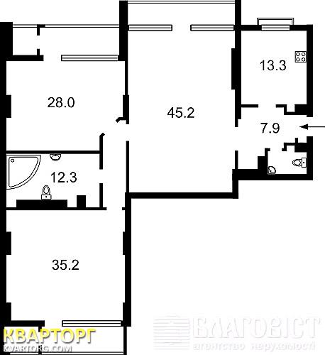Sell 3-room apartment. Киев,  Щорса — photo 2