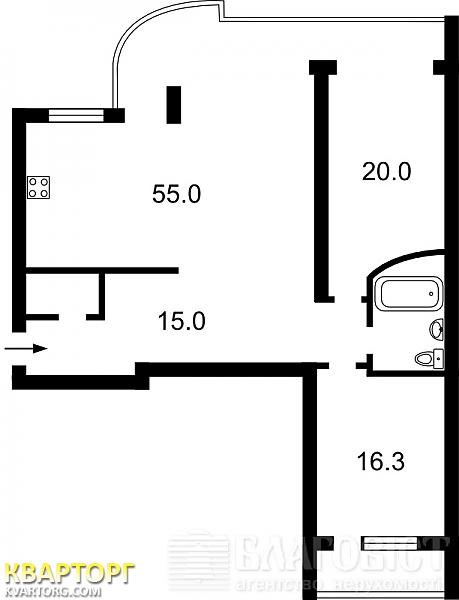 Sell 3-room apartment. Киев,  Бажана — photo 2