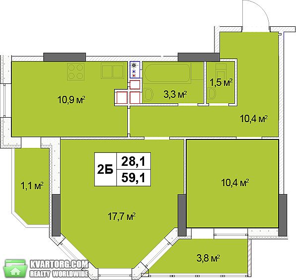 Sell 2-room apartment. Киев,  Механизаторов — photo 2