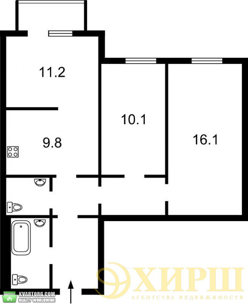 Sell 2-room apartment. Киев, Луценко — photo 2
