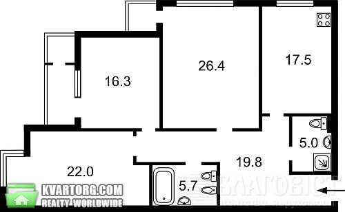 Sell 3-room apartment. Киев, Днепровская наб — photo 2