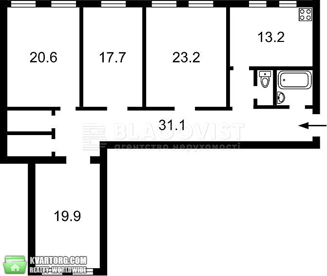 Sell 4-room apartment. Киев,  Стрелецкая — photo 2