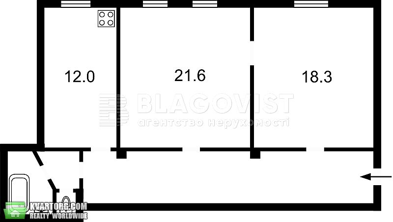 Sell 2-room apartment. Киев,  Никольско-Ботаническая — photo 2