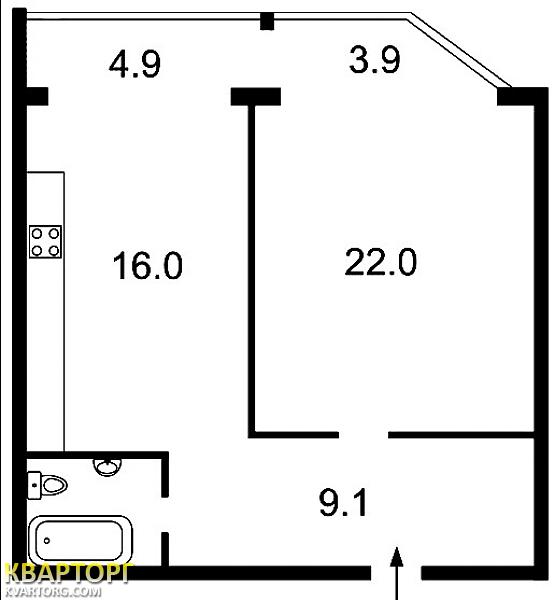 Sell 1-room apartment. Киев,  Ломоносова — photo 2