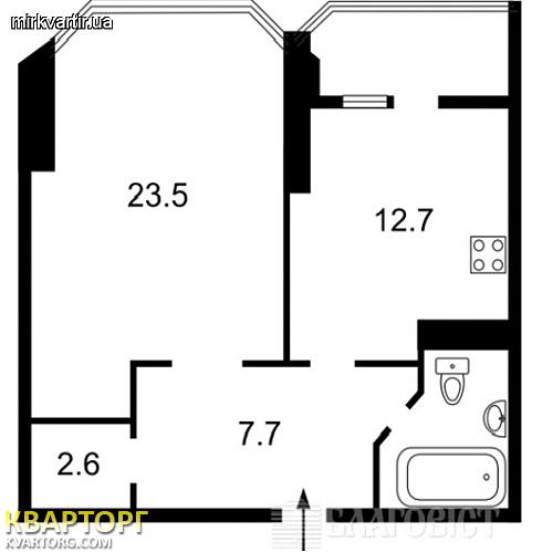 Sell 1-room apartment. Киев,  Градинская — photo 3