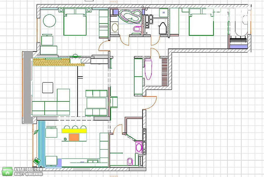 Sell 3-room apartment. Киев,  Днепровская наб — photo 2