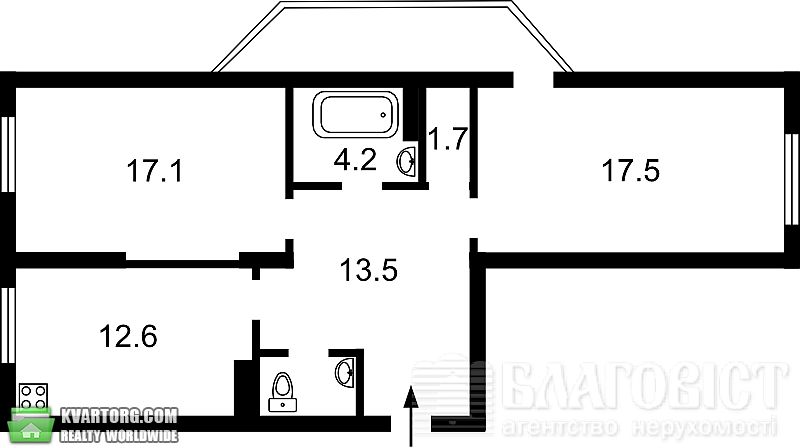 Sell 2-room apartment. Киев,  Ломоносова — photo 5