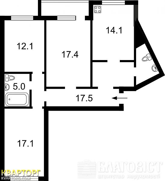 Sell 3-room apartment. Киев,  Драгоманова — photo 5