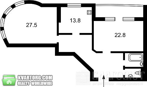 Sell 2-room apartment. Киев, Олевская — photo 6