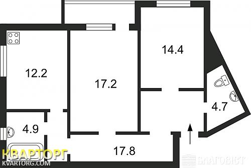 Sell 2-room apartment. Киев,  Григоренко пр — photo 2