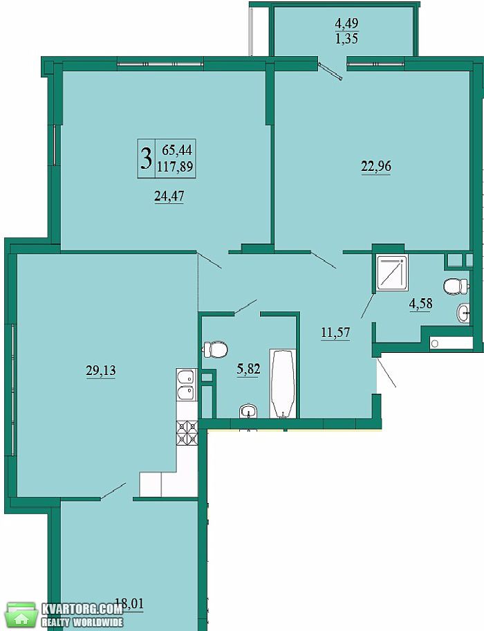 Sell 3-room apartment. Киев,  Ломоносова — photo 2