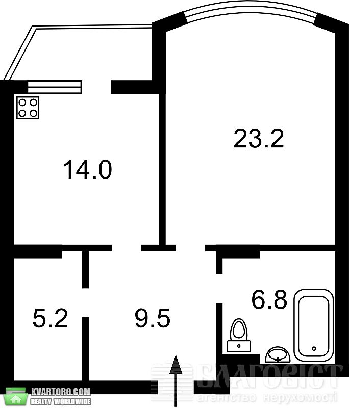 Sell 1-room apartment. Киев,  Киквидзе — photo 4