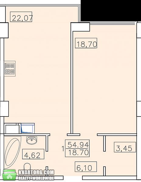 Sell 1-room apartment. Одесса, Французский Бульвар — photo 7