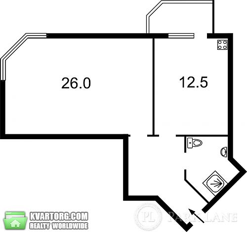 Sell 1-room apartment. Киев, Драгоманова — photo 2
