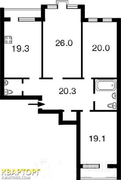 Sell 3-room apartment. Киев,  Голосеевская — photo 2