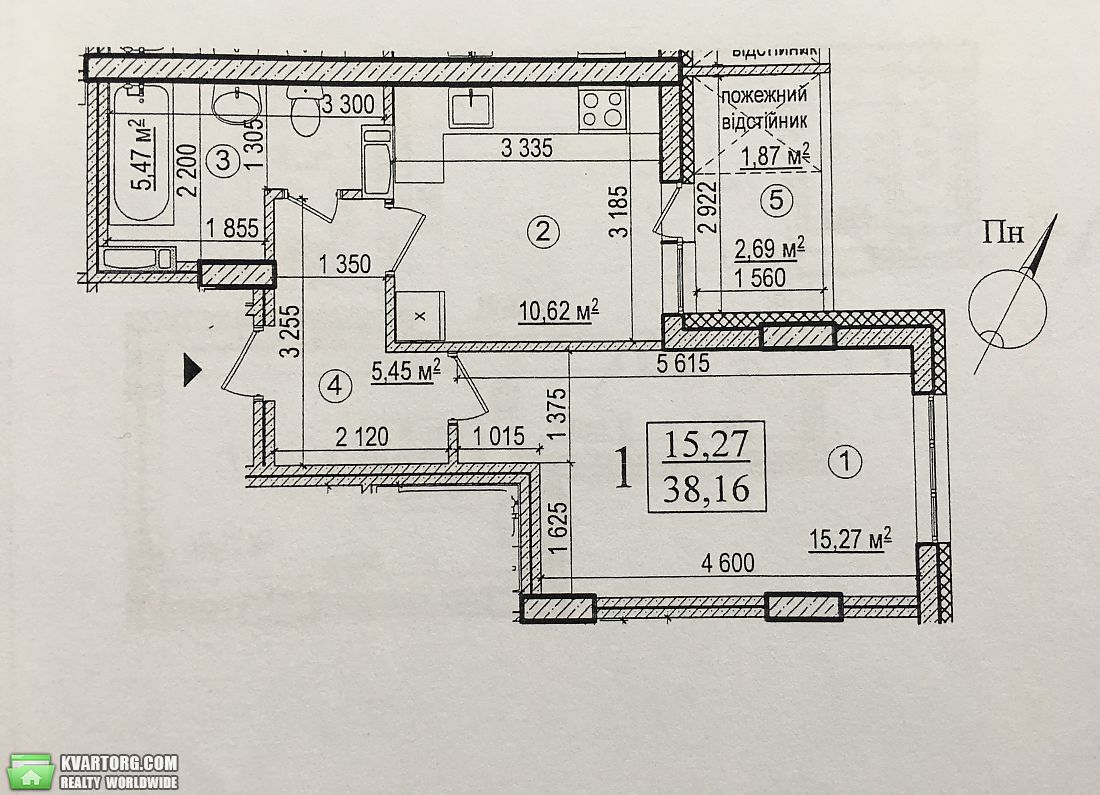 Sell 1-room apartment. Киев, платоновский пер — photo 2
