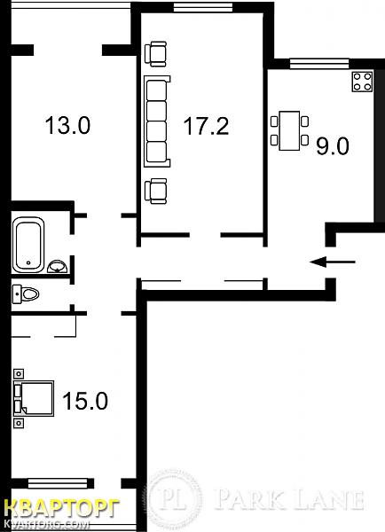 Sell 3-room apartment. Киев,  Челябинская — photo 2