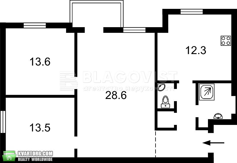 Sell 3-room apartment. Киев,  Круглоуниверситетская — photo 1