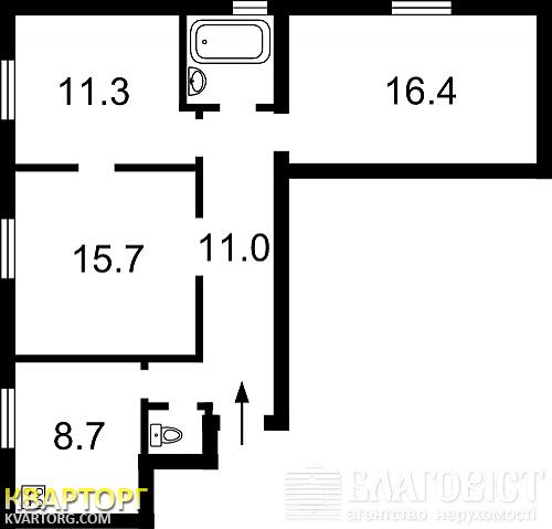 Sell 2-room apartment. Киев,  Гоголевская — photo 2