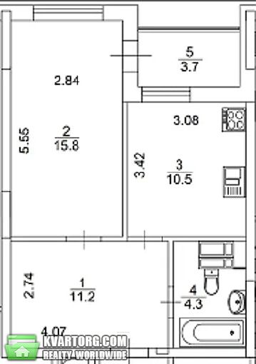 Sell 1-room apartment. Киев,  Кудрявская — photo 8