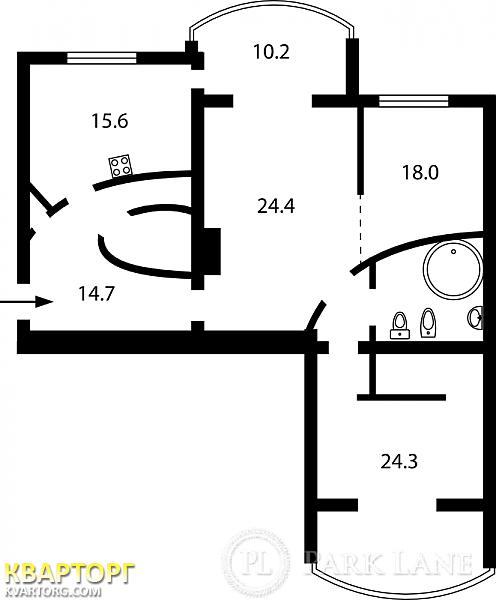 Sell 2-room apartment. Киев,  Героев Сталинграда пр — photo 3