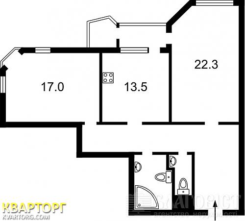 Sell 2-room apartment. Киев, Кудряшова — photo 2