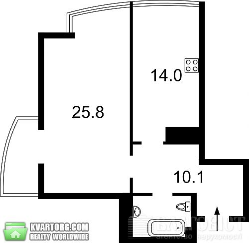 Sell 1-room apartment. Киев, Шумского — photo 2