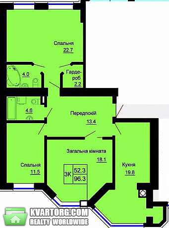 Sell 3-room apartment. Киев,  Большая Окружная — photo 1