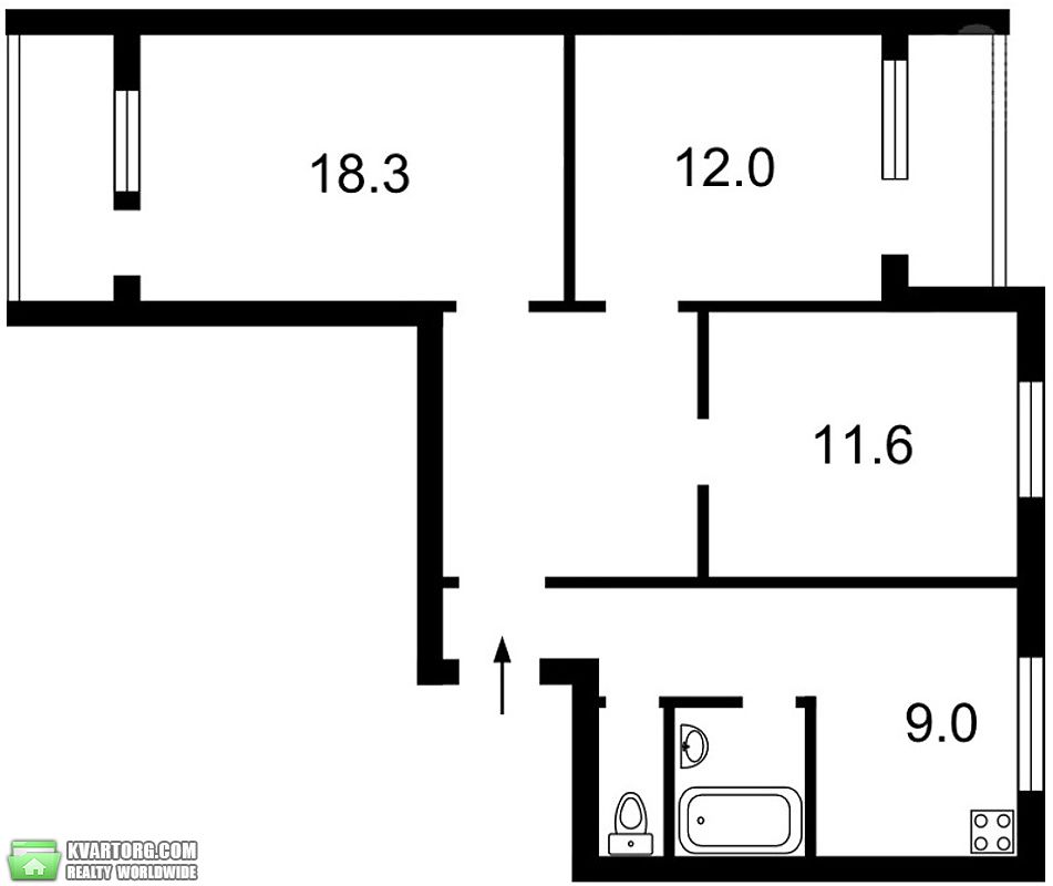 Sell 3-room apartment. Киев,  Приозерная — photo 2