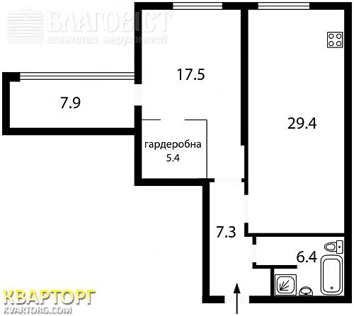 Sell 2-room apartment. Киев, Краснозвездный пр — photo 2