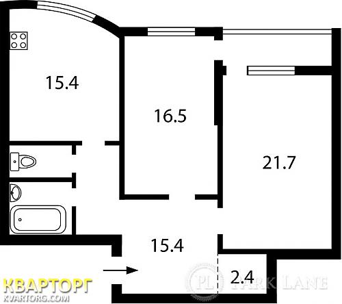 Sell 2-room apartment. Киев, Азматовой — photo 2