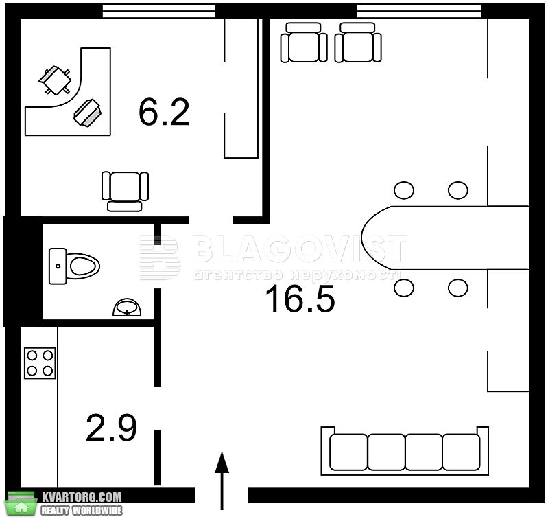 Sell 2-room apartment. Киев,  Щорса — photo 7