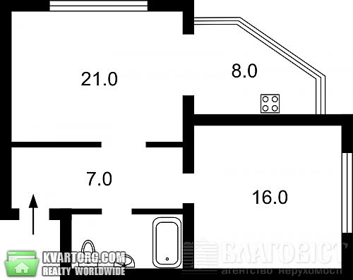 Sell 2-room apartment. Киев, Ломоносова — photo 2