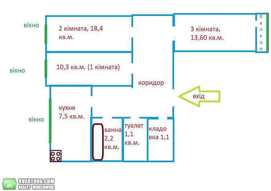 Sell 3-room apartment. Киев,  Приречная — photo 3