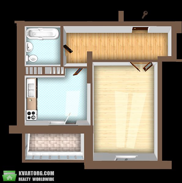 Sell 1-room apartment. Киев,  Милославская — photo 5