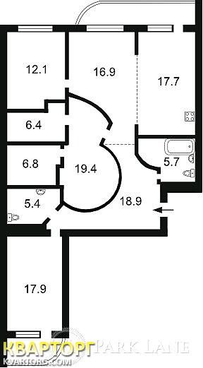 Sell 3-room apartment. Киев, Ахматовой — photo 2