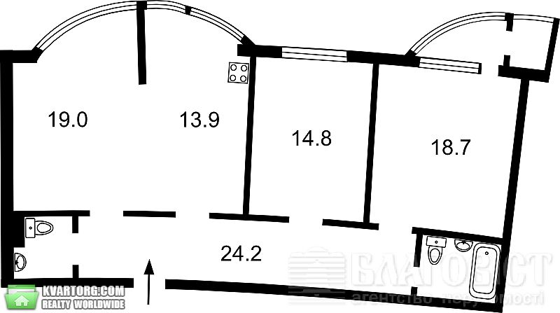 Sell 3-room apartment. Киев,  Днепровская наб — photo 2