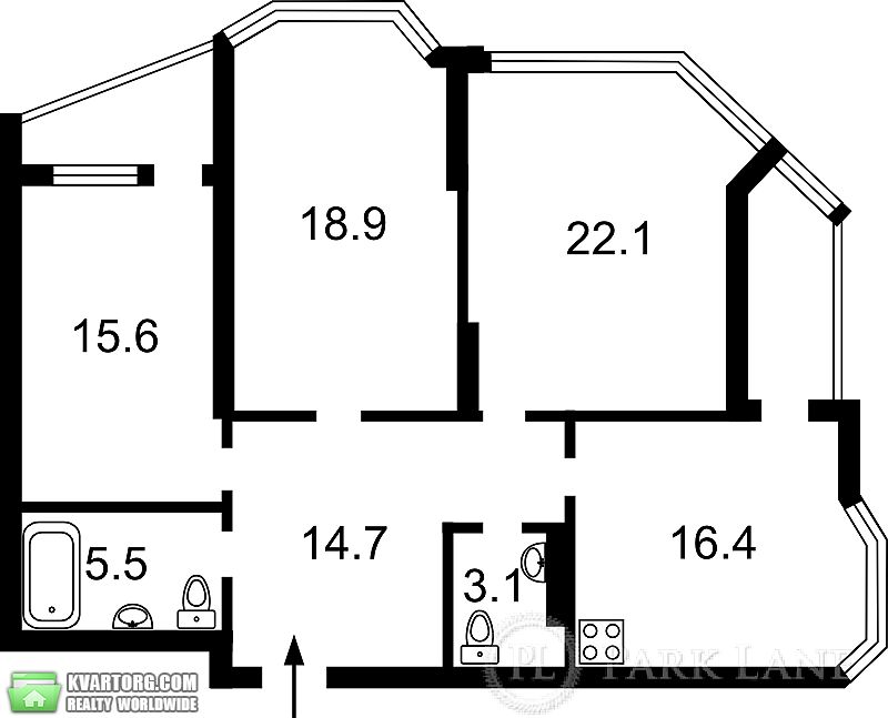 Sell 3-room apartment. Киев, Драгоманова — photo 3