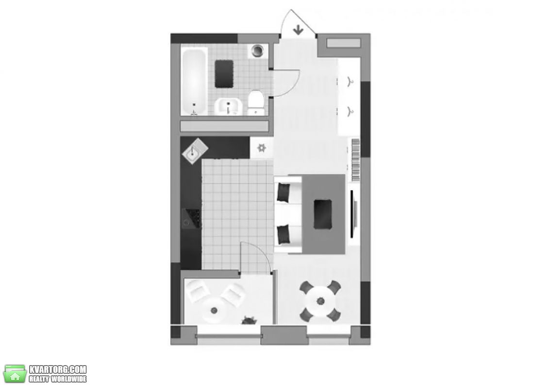 Sell 1-room apartment. Киев,  Заречная — photo 9