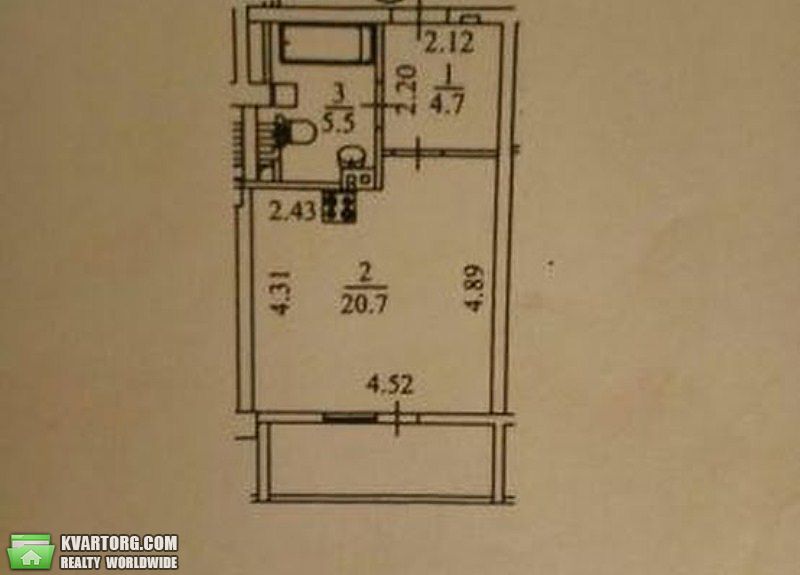 Sell 1-room apartment. Киев,  Руданского — photo 4