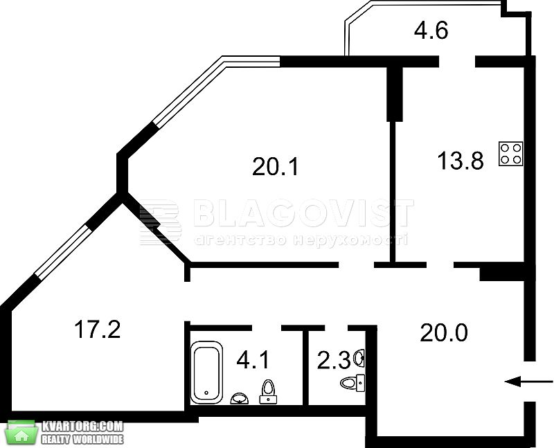 Sell 2-room apartment. Киев,  Саперное поле — photo 1