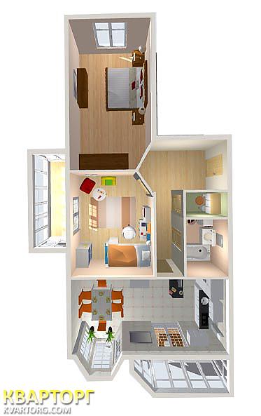 Sell 2-room apartment. Киев,  Леси Украинки — photo 1