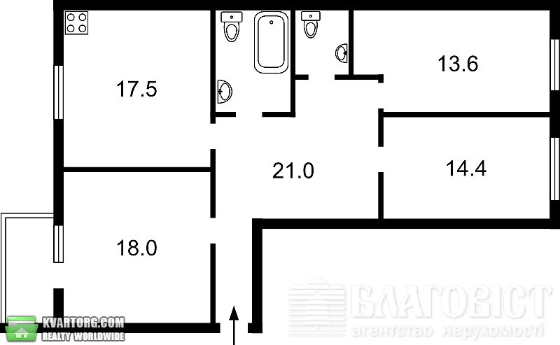Sell 3-room apartment. Киев,  Златоустовская — photo 5