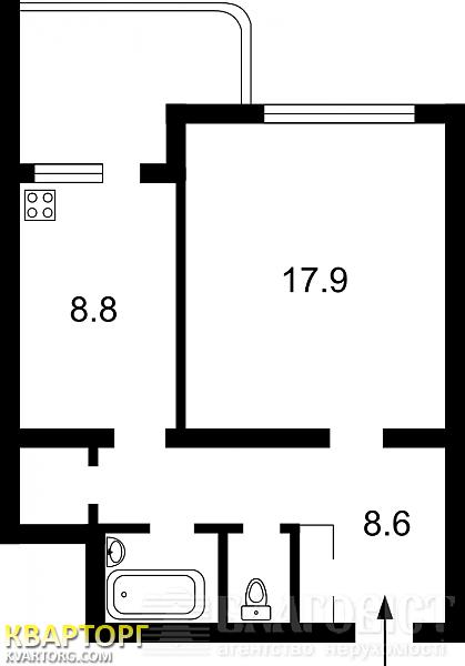 Sell 1-room apartment. Киев, Старонаводницкая — photo 3