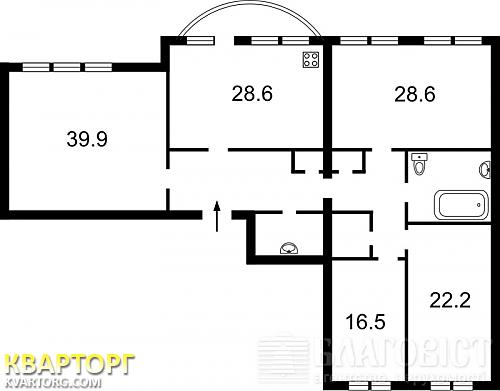 Sell 4-room apartment. Киев,  Героев Сталинграда пр — photo 2